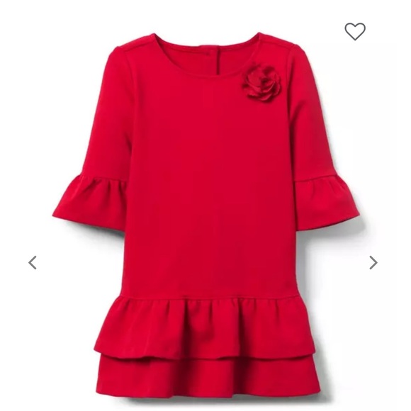 Janie and Jack Red Dress Size 8 - Picture 1 of 4